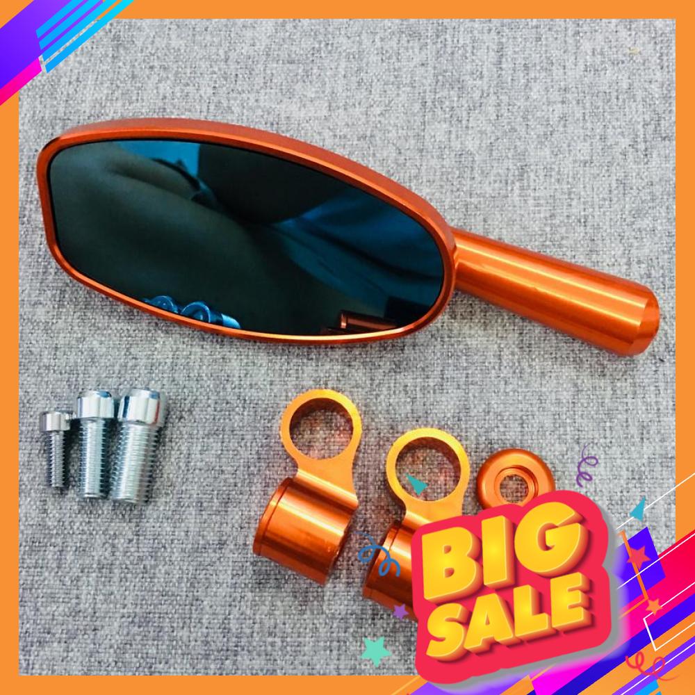 [ SALE SỐC] GƯƠNG CHIẾU HẬU ( KIẾNG CHIẾU HẬU ) RIZOMA NHÔM CNC CAO CẤP HÌNH HỘT XOÀI SIÊU ĐỘC, SIÊU LẠ ( 1 CHIẾC MÀU CAM )