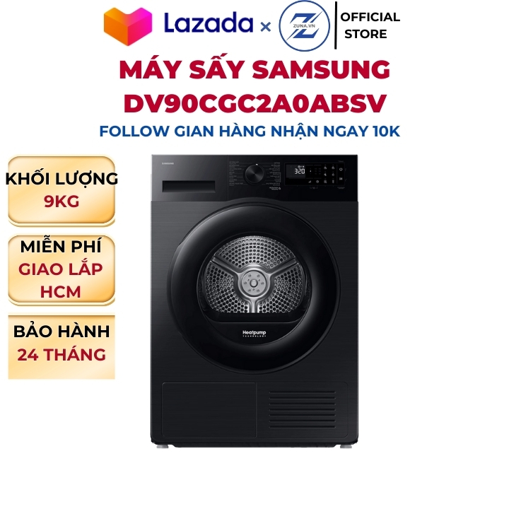 Samsung 9kg Dv90Cgc2A0Absv Inverter Horizontal Dryer - 24 Month Warranty