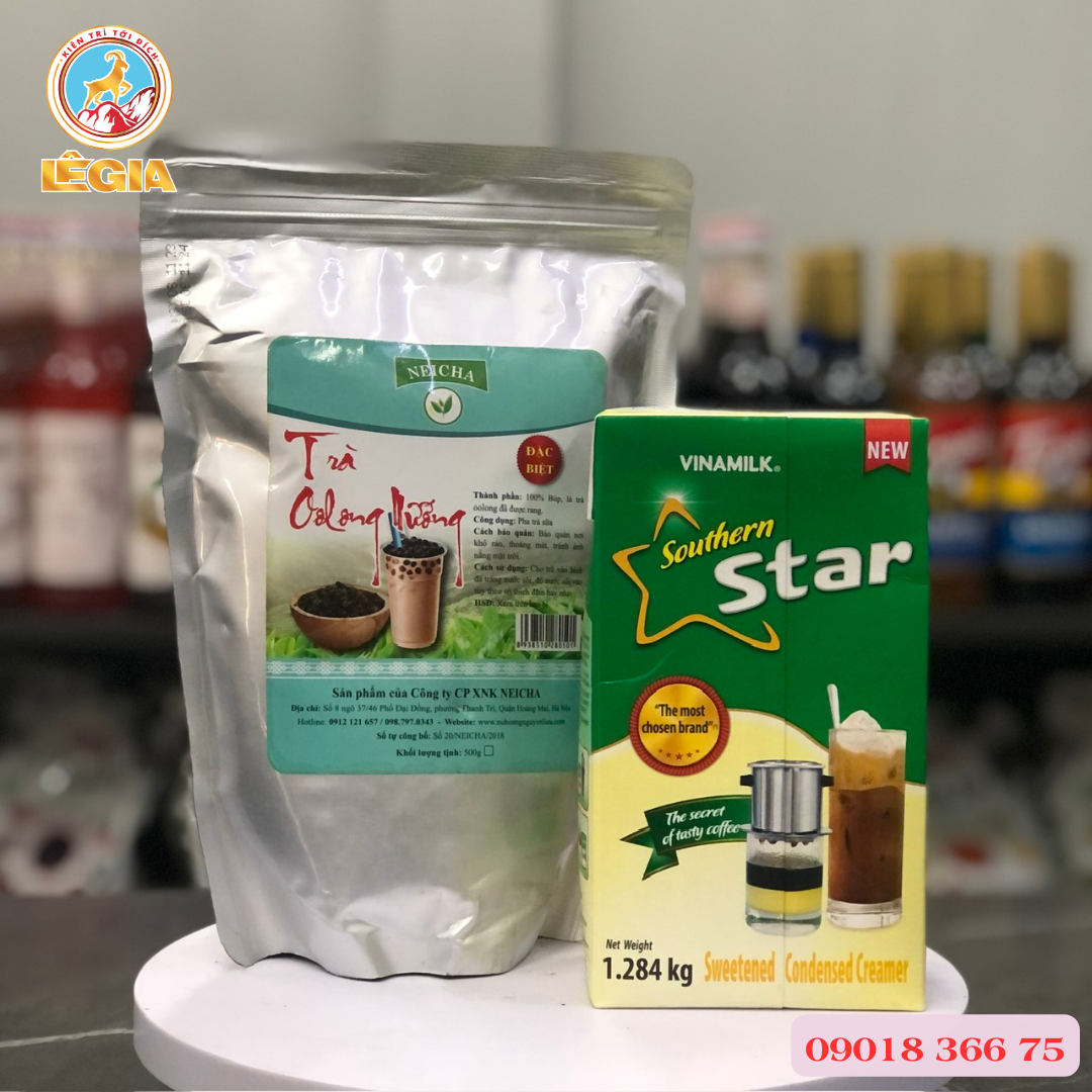 Trà ô long nướng neicha pha chế trà sữa, trà trái cây cao cấp túi 500g