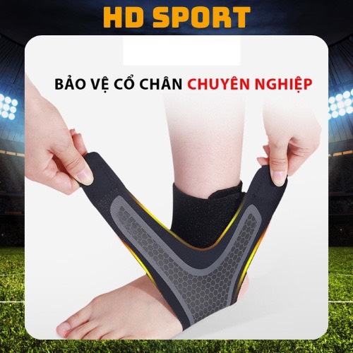 Băng cổ chân, đai quấn bảo vệ mắt cá, bó cổ chân tập gym thể thao, đá bóng bóng rổ, bóng bàn