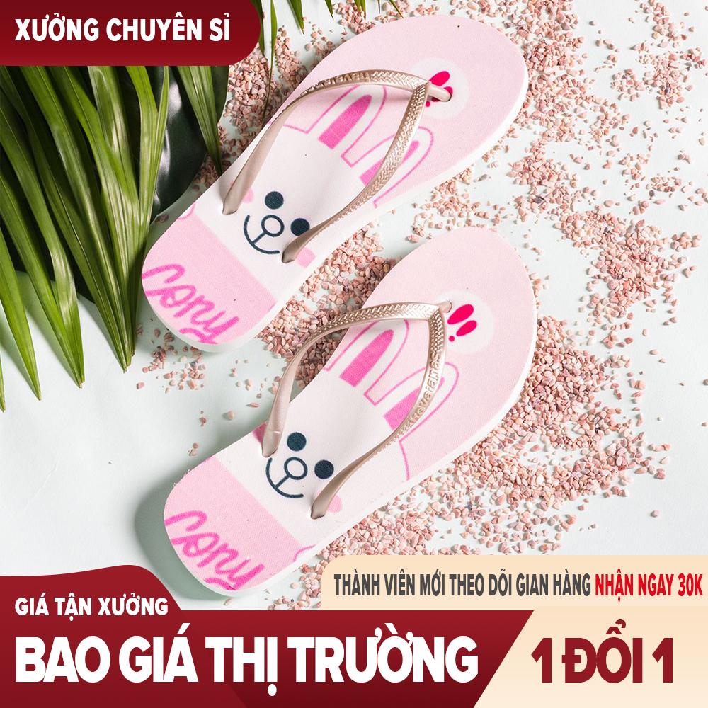 Dép nữ, dép đi biển xỏ ngón phối quai thời trang DK001