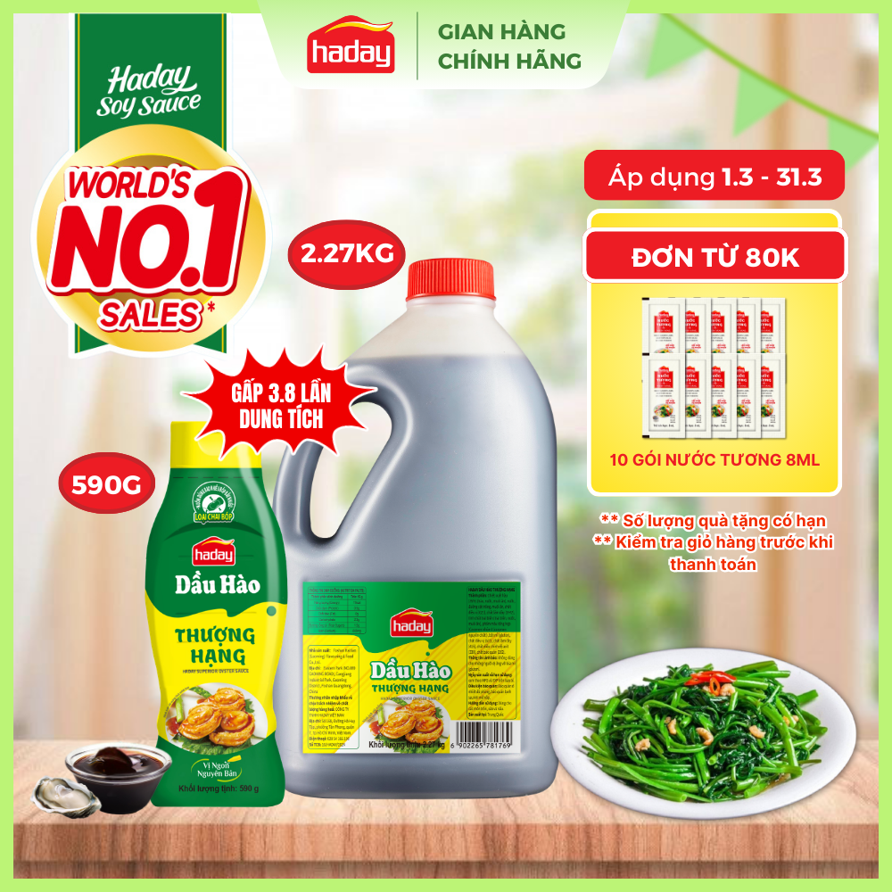 Dầu Hào Haday Cao Cấp Can Lớn – Đậm Đà Chuẩn Vị Nhà Hàng (2.27kg)