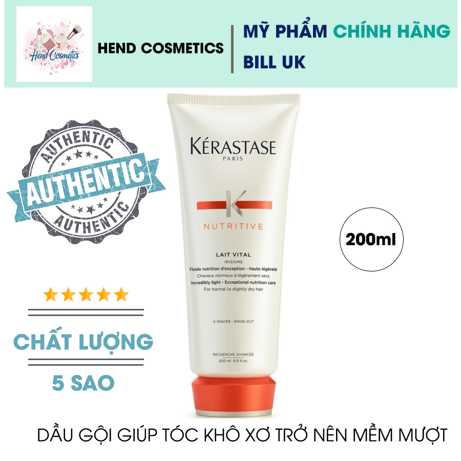 Dầu xả cho tóc khô xơ Kerastase Nutritive Lait Vital 200ml