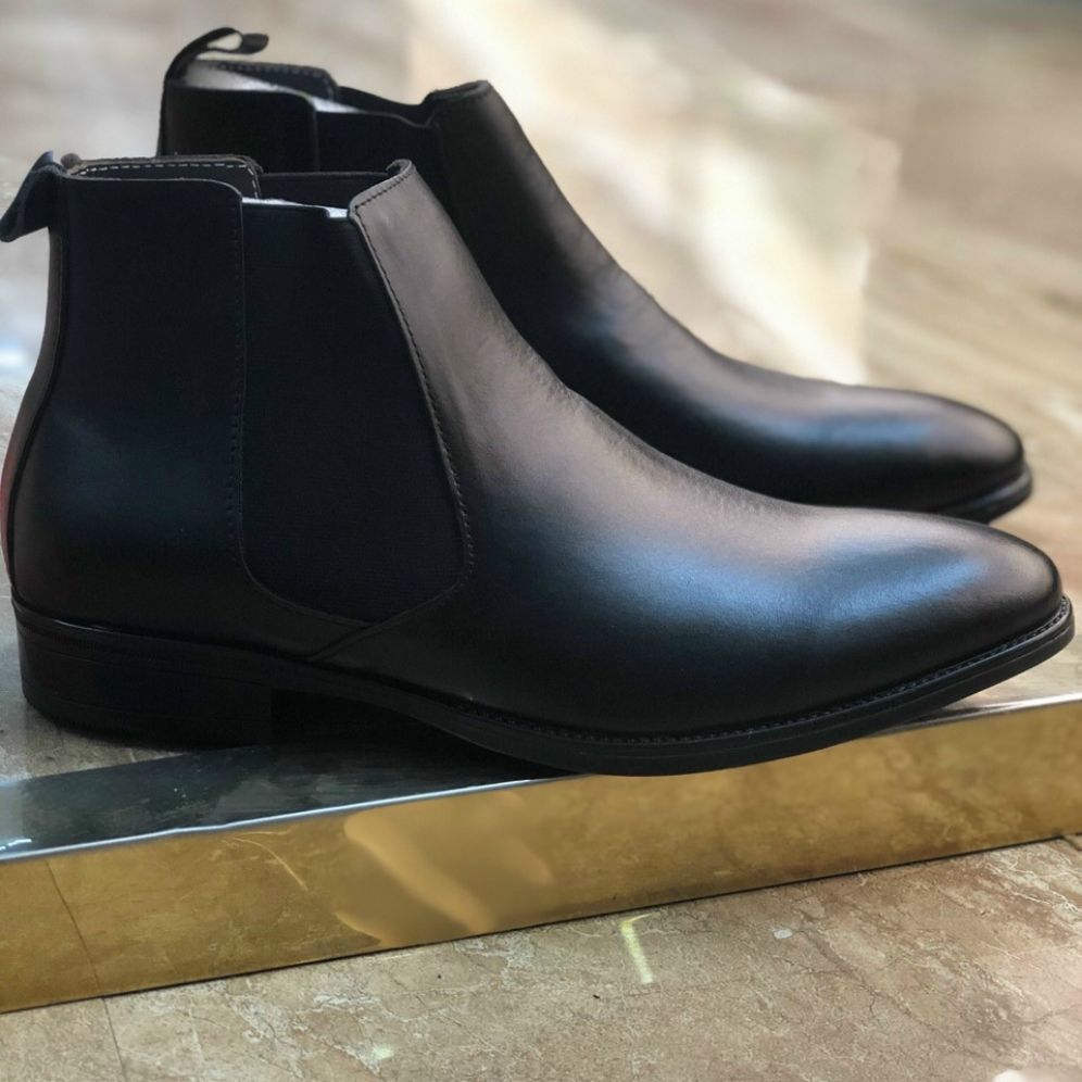 Giày nam boot cao cổ giày Chelsea Boot da bò thật cam kết bảo hành 24 tháng