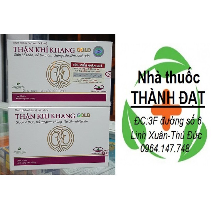 Thận khí khang gold, giúp bổ thận, hỗ trợ giảm chứng tiểu đêm nhiều lần, cam kết hàng đúng mô tả