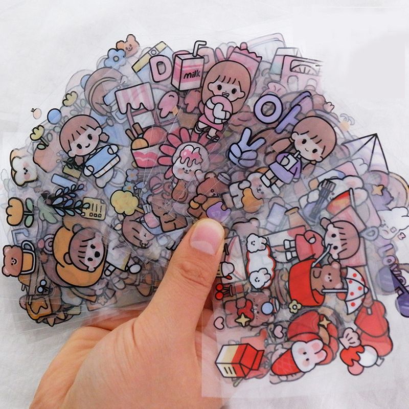 1 tấm sticker màu hồng dễ thương mã mcmmckb1
