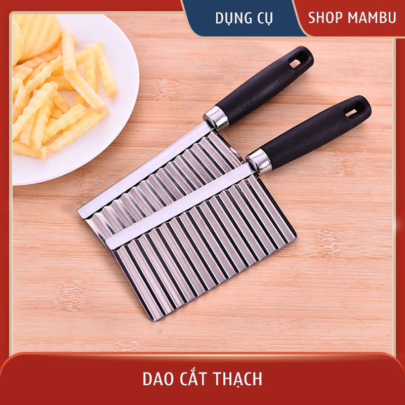 Dao cắt thạch rau câu, thạch trà sữa - Thái rau củ quả lượn sóng - Dụng cụ nhà bếp
