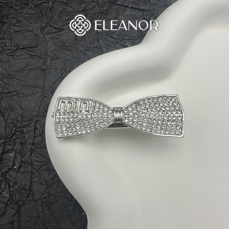 Kẹp tóc nữ Eleanor Accessories kẹp tóc hình nơ đính đá lấp lánh phụ kiện tóc 6822