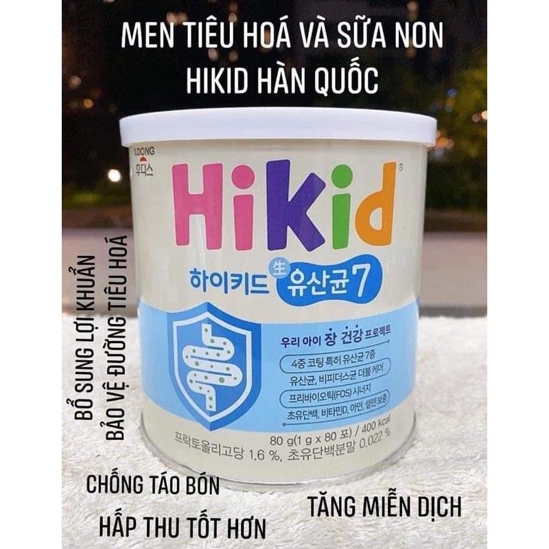 Sữa non men 2in1 Hikid kết hợp 80 gói