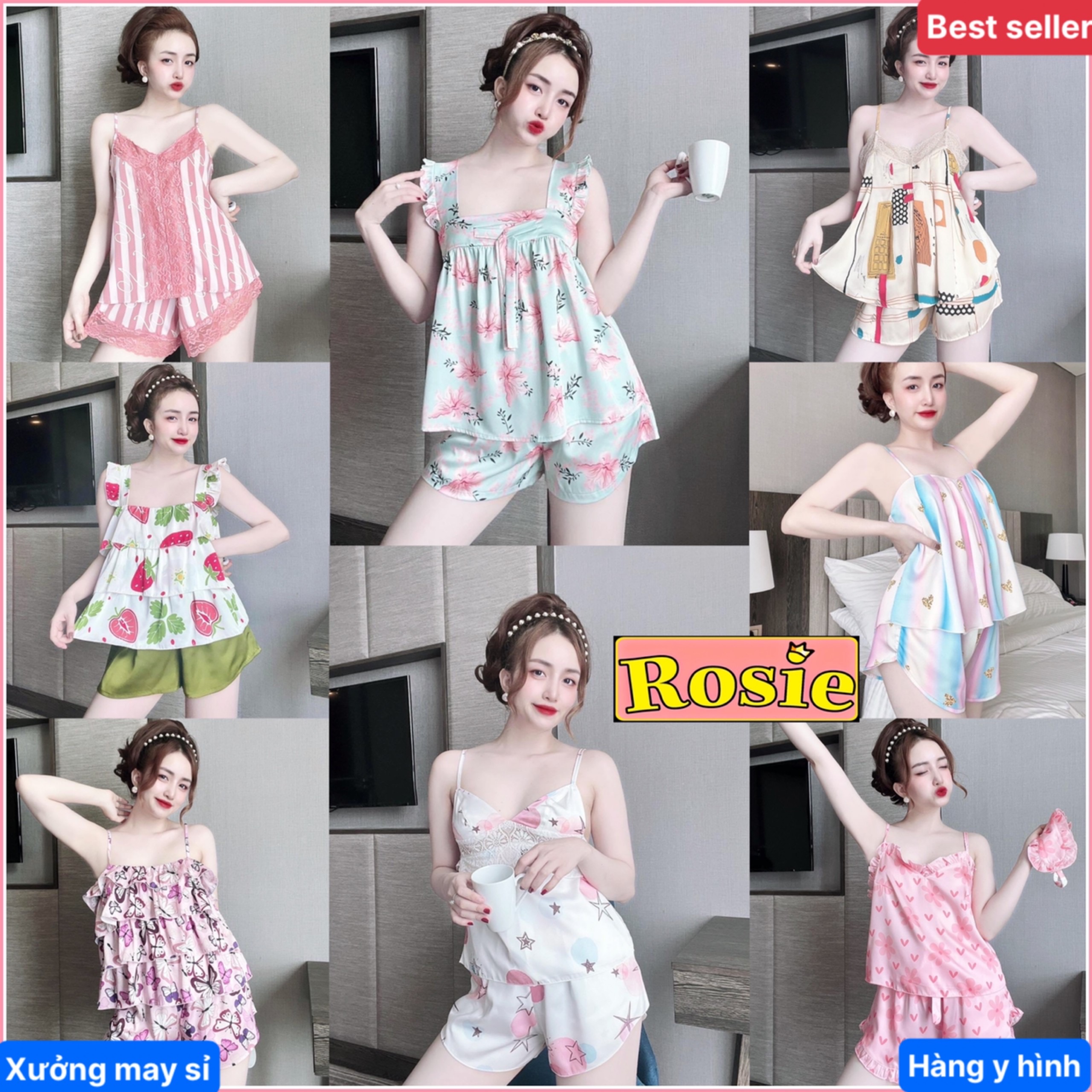 Bộ lụa sang chảnh bộ ngủ hai dây mới cực hot ❤️ nhiều mẫu lựa chọn ❤️ cánh dơi rộng rãi ❤️ mango ❤️ lụa mát mẻ mềm ❤️ pijama ❤️ bộ ngủ ❤️ pyjama ❤️ đồ bộ 2 túi ❤️ thiết kế ❤️ nữ