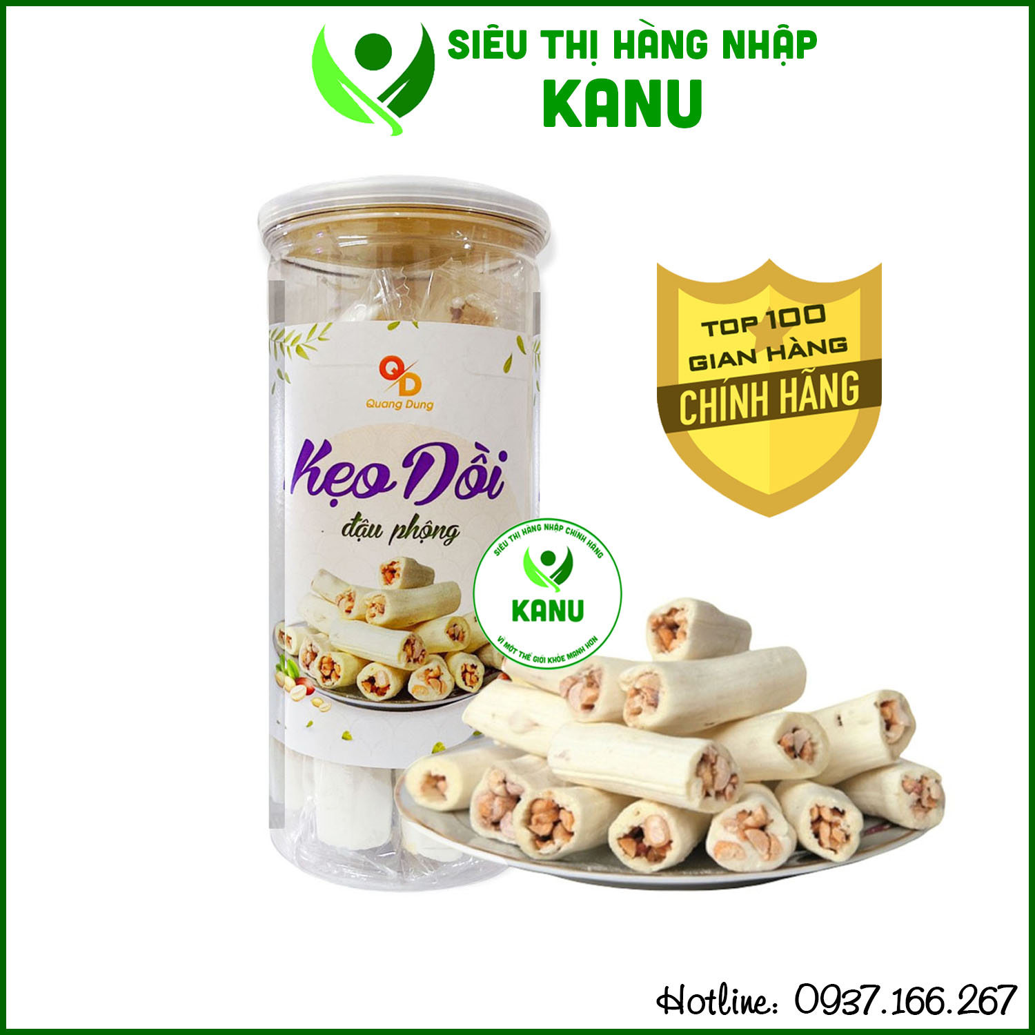 Kẹo kéo tuổi thơ - kẹo dồi đậu phộng 350g