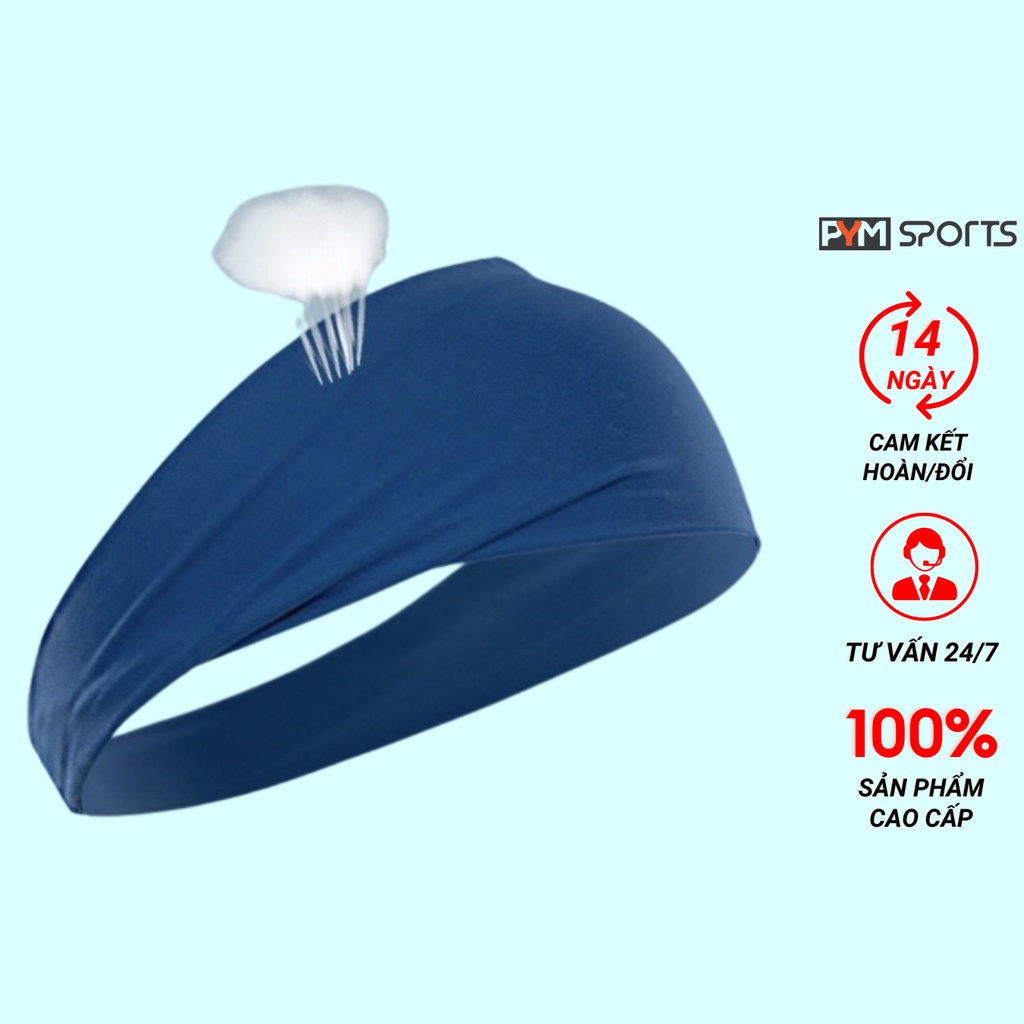 Băng đô thể thao freesize - pympk008 băng chán bản rộng co giãn thấm hút mồ hôi cho nữ