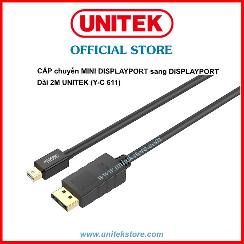 Cáp chuyển mini displayport sang displayport dài 2m unitek