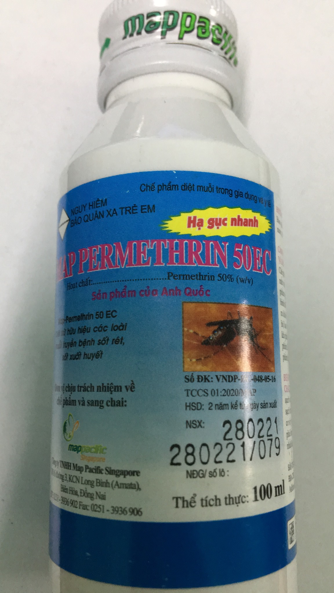 Dung dịch diệt muỗi côn trùng trong giá thể MAP 50EC 100 ml