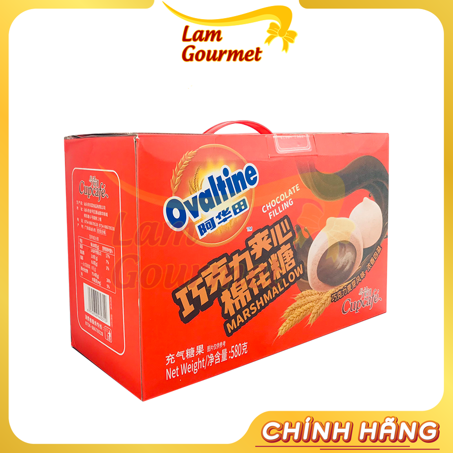 Kẹo xốp ovaltine nhân socola 580g - lam gourmet