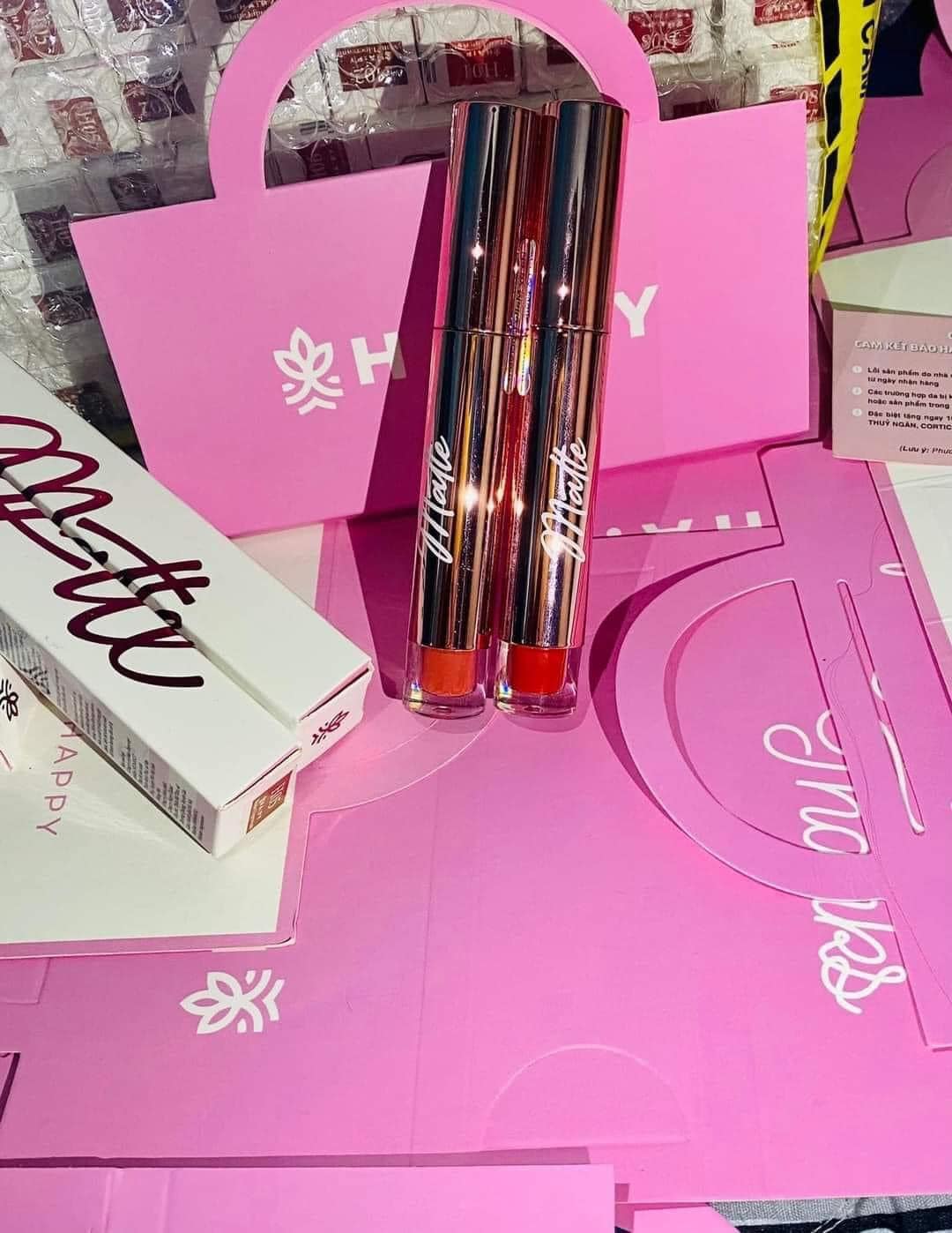 (Chính hãng)Son Happy minigardenSon kem lì Happy Chính Hãng