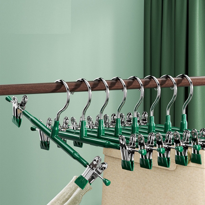 Móc áo gia dụng kẹp quần inox kẹp quần chống trơn trượt không đánh dấu kẹp váy thích hợp cho shop thời trang cửa hàng