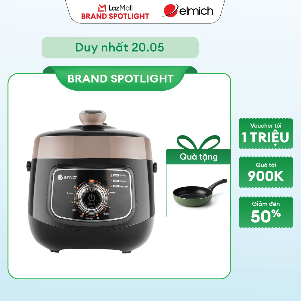 (Chỉ 20.05)Nồi áp suất Elmich PCE-1805 thể tích 2,5L
