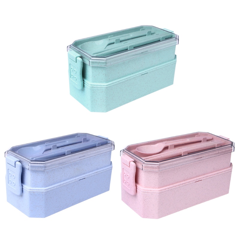 hotx【DT】 New Lunch For Kids Children Straw Heated Food Container Boxing Portable Organizer