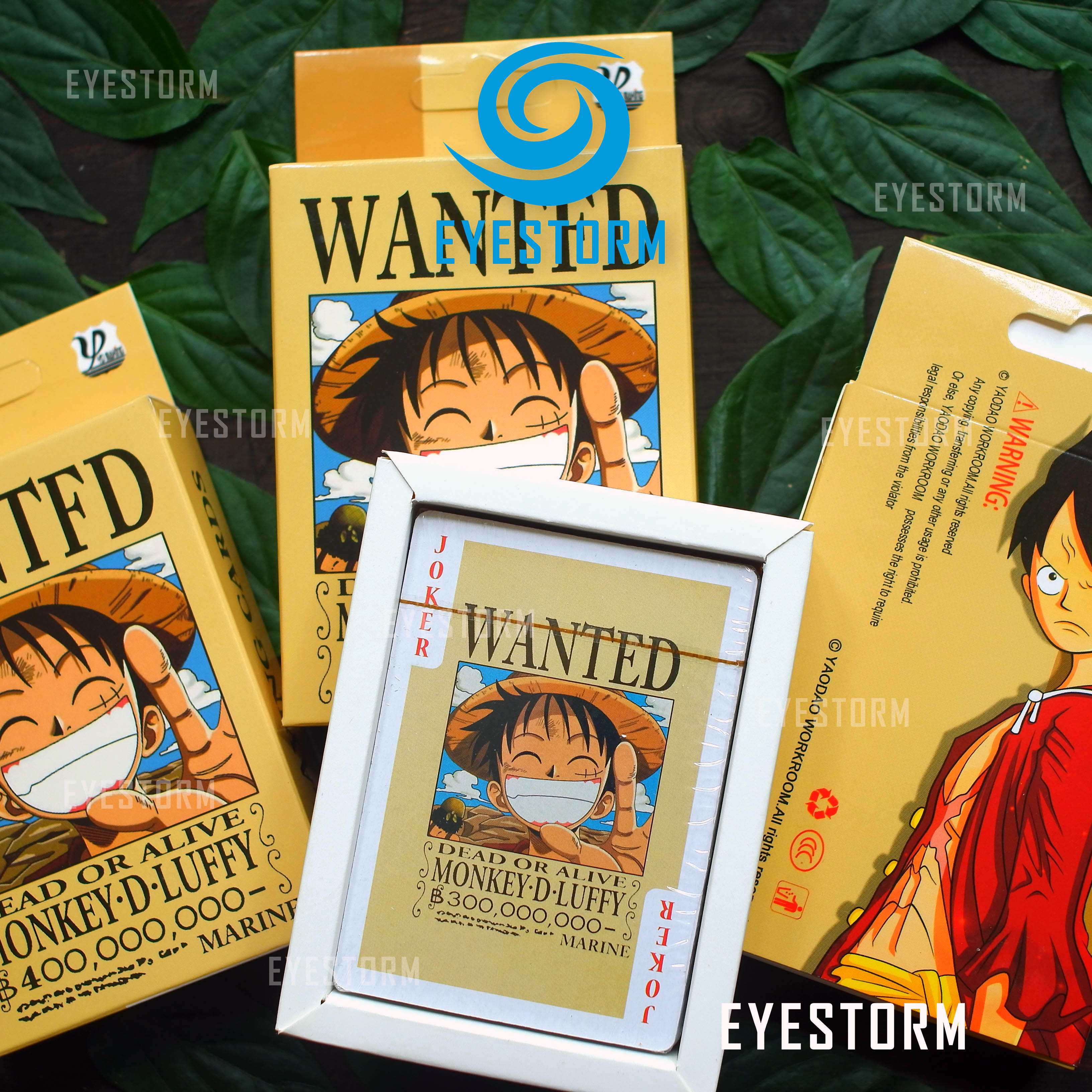 Bộ bài tây anime One Piece - Đảo Hải Tặc - Wanted 02, manga - Poker YW - 54 lá