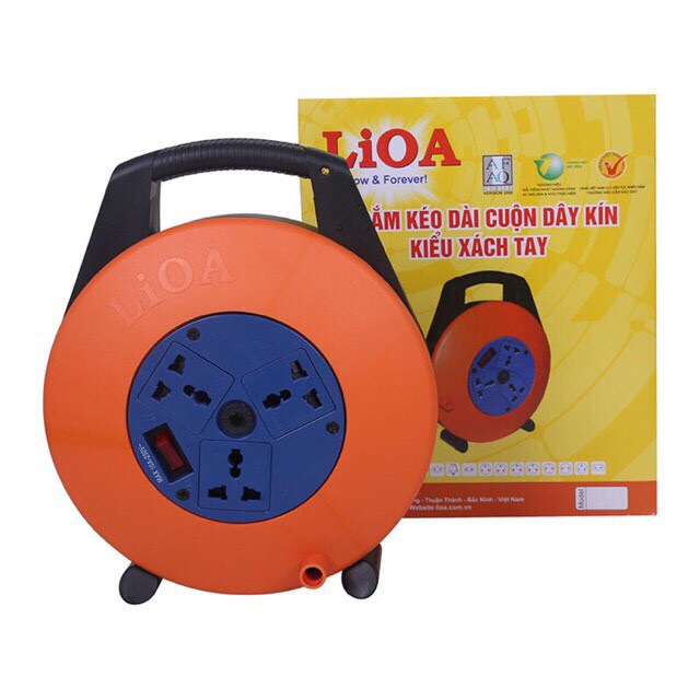 Ổ cắm xách tay lioa xtd10-2-10a dây 10m x 2 10a