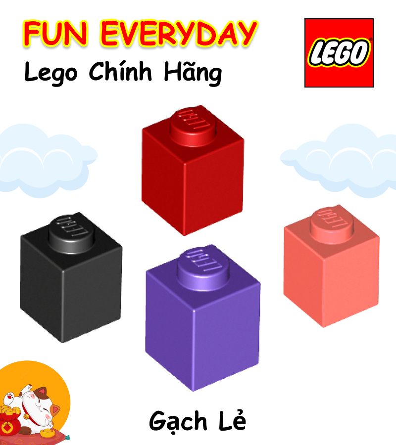 Gạch lẻ lego 3005 brick 1 x 1