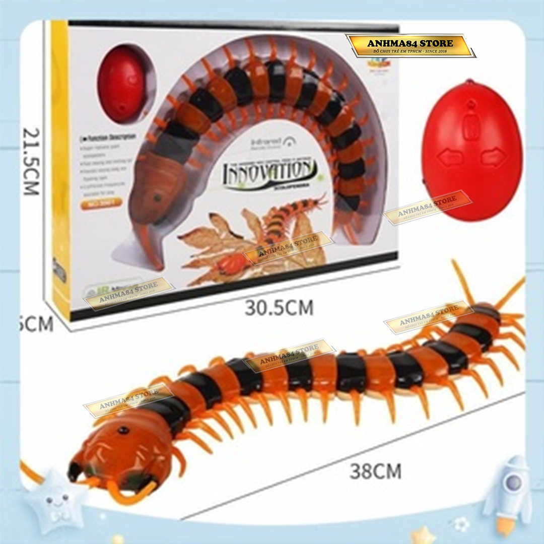 Đồ chơi rết điều khiển từ xa - mô hình rết điều khiển từ xa vui nhộn - anhma84 store tphcm