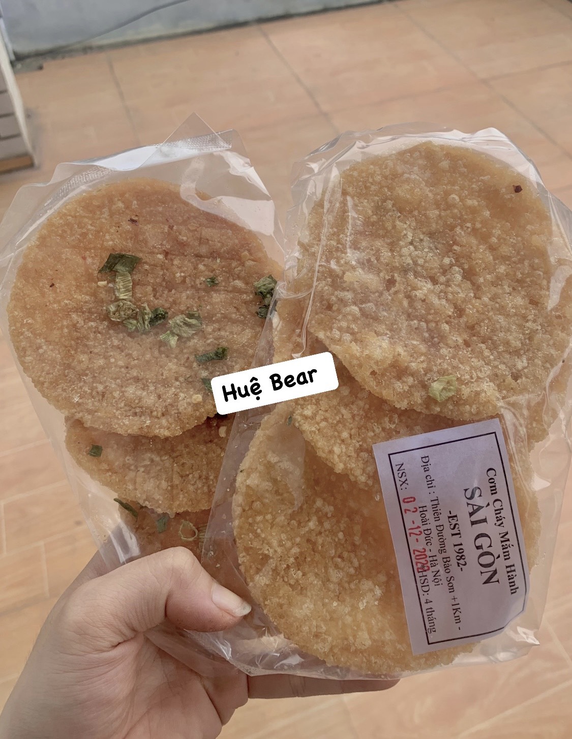Bịch 3mieng cơm cháy mắm hành