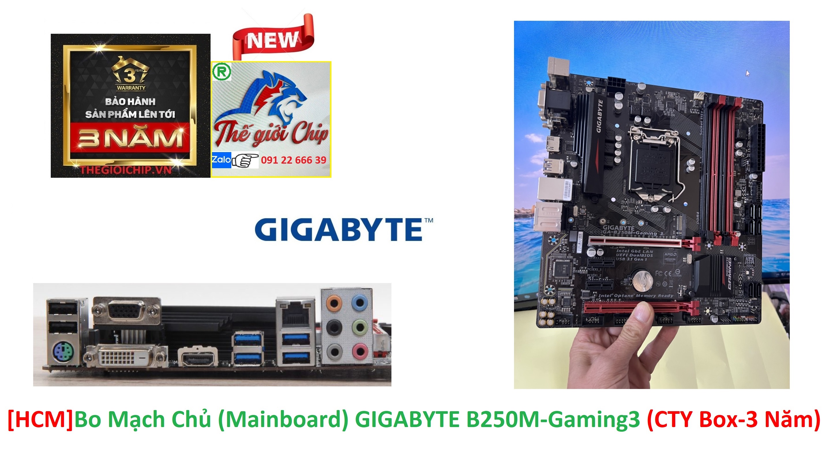 Bo mạch chủ gigabyte b250m-gaming3