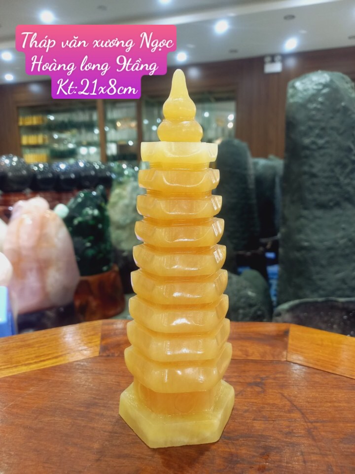 Tháp Văn Xương Ngọc Hoàng Long cao 21 cm