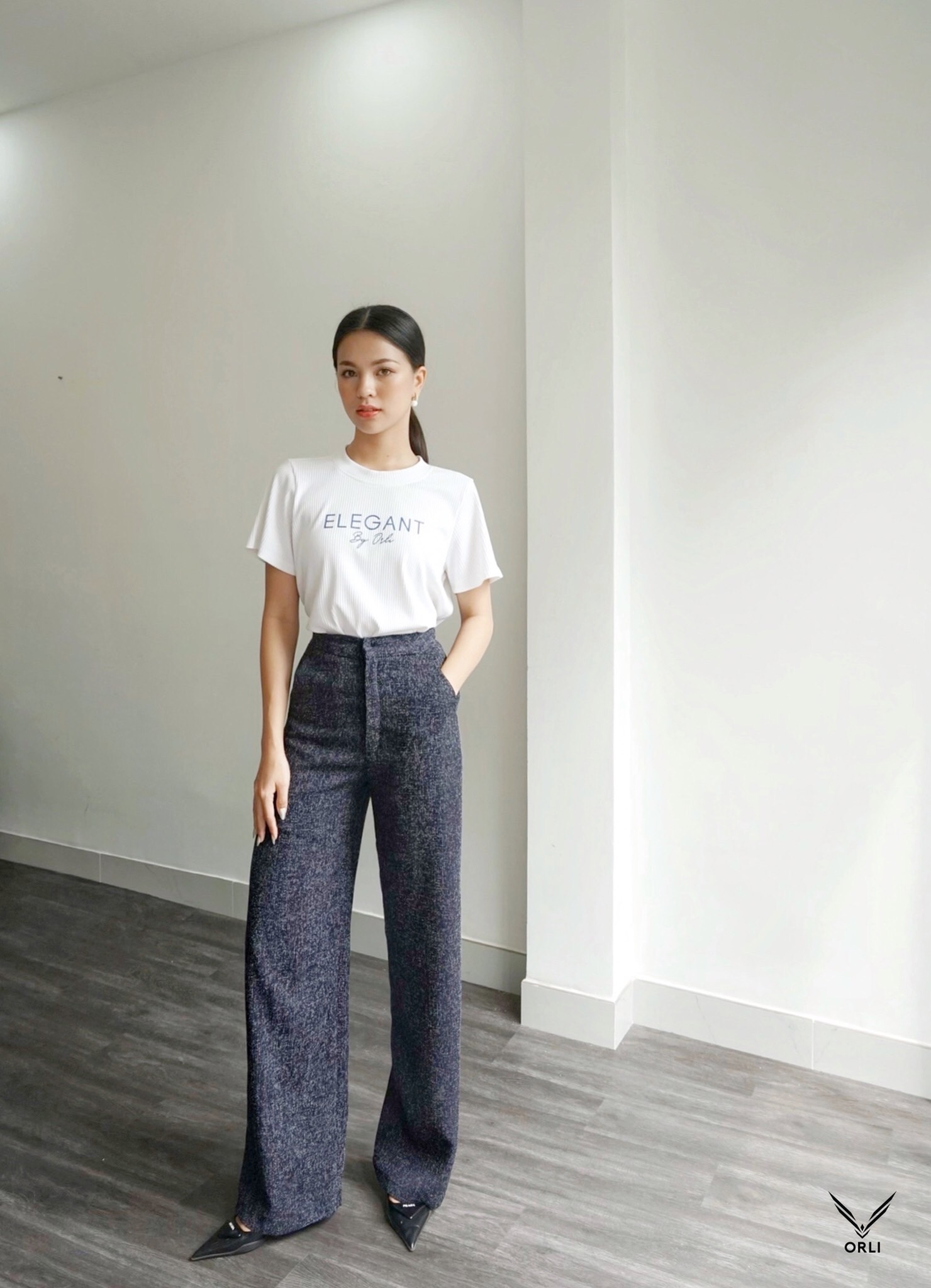 Quần tweed sang trọng, Tweed Trouser - Orli Label