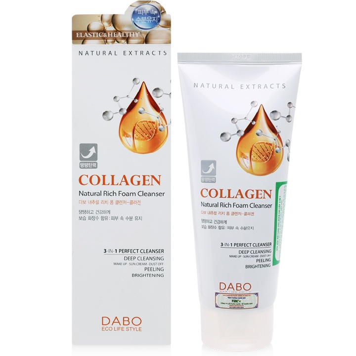 Sữa rửa mặt Dabo Collagen cao cấp 3-IN-1