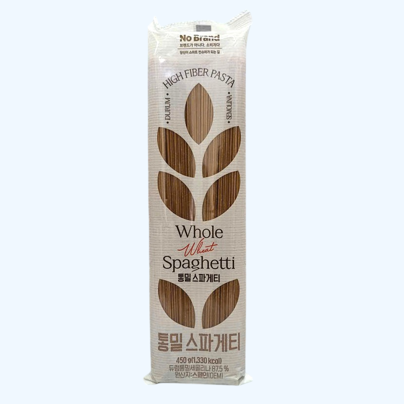 NO BRAND -- gói 450g -- MÌ Ý NGUYÊN CÁM TÂY BAN NHA Whole Wheat Spaghetti High Fiber Pasta