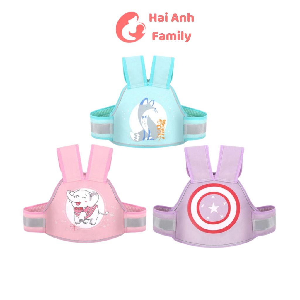 Đai đi xe máy an toàn cho bé, có phản quang cao cấp