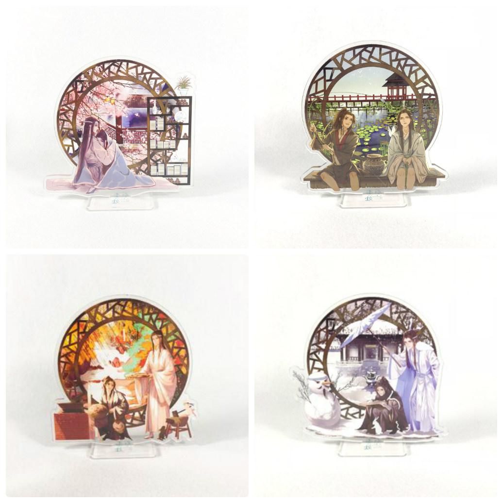 Standee Ma đạo tổ sư 4 mùa dạng tròn Tượng Acrylic Standee Anime mica mô hình phim trần tình lệnh lam vong cơ ngụy vô tiện Tiêu Chiến Vương Nhất Bác