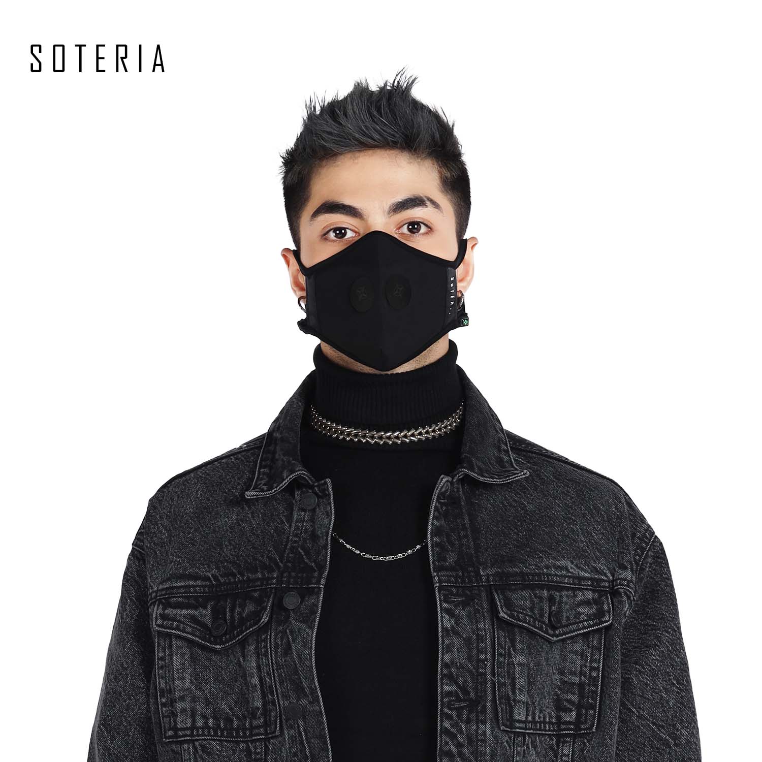 Khẩu trang thời trang cao cấp Soteria Black ST109 bộ lọc bụi mịn N95 BFE