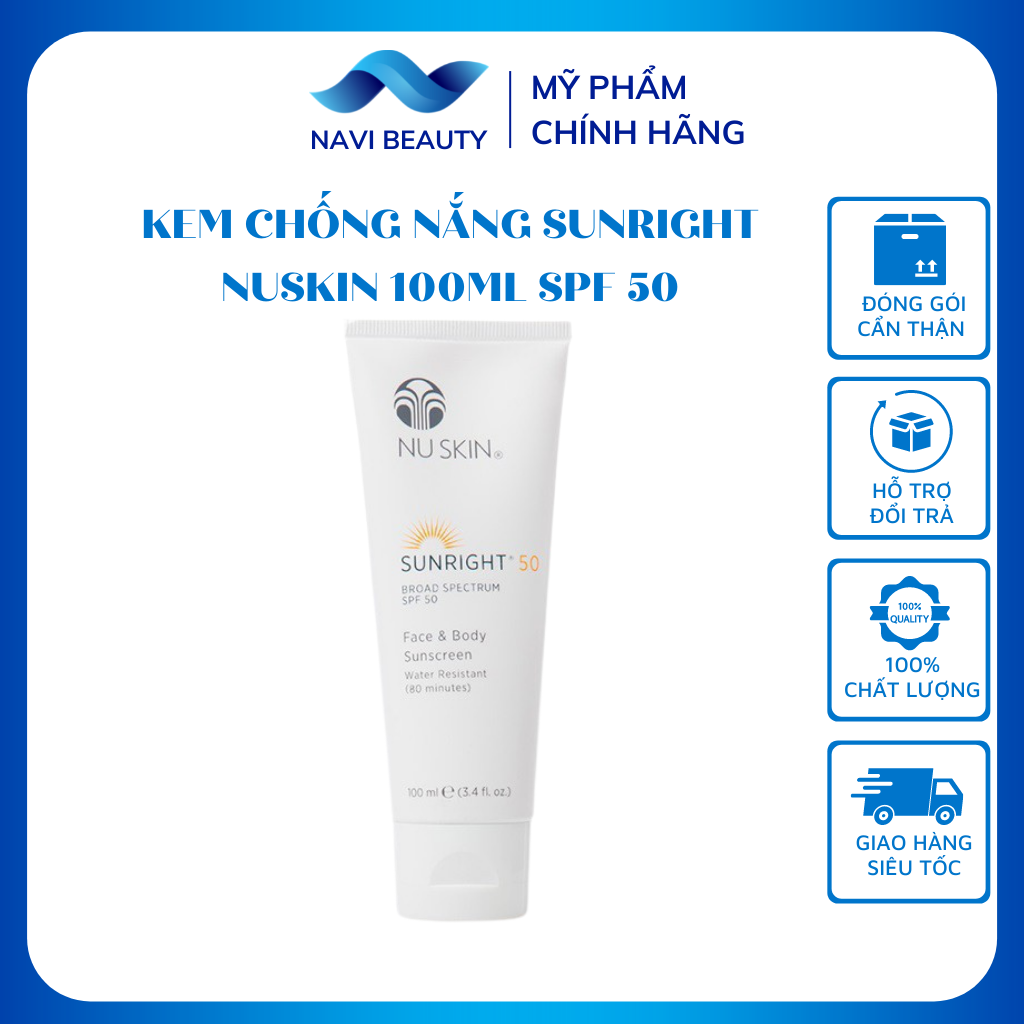 Kem chống nắng nuskin sunright spf 50 pa+++