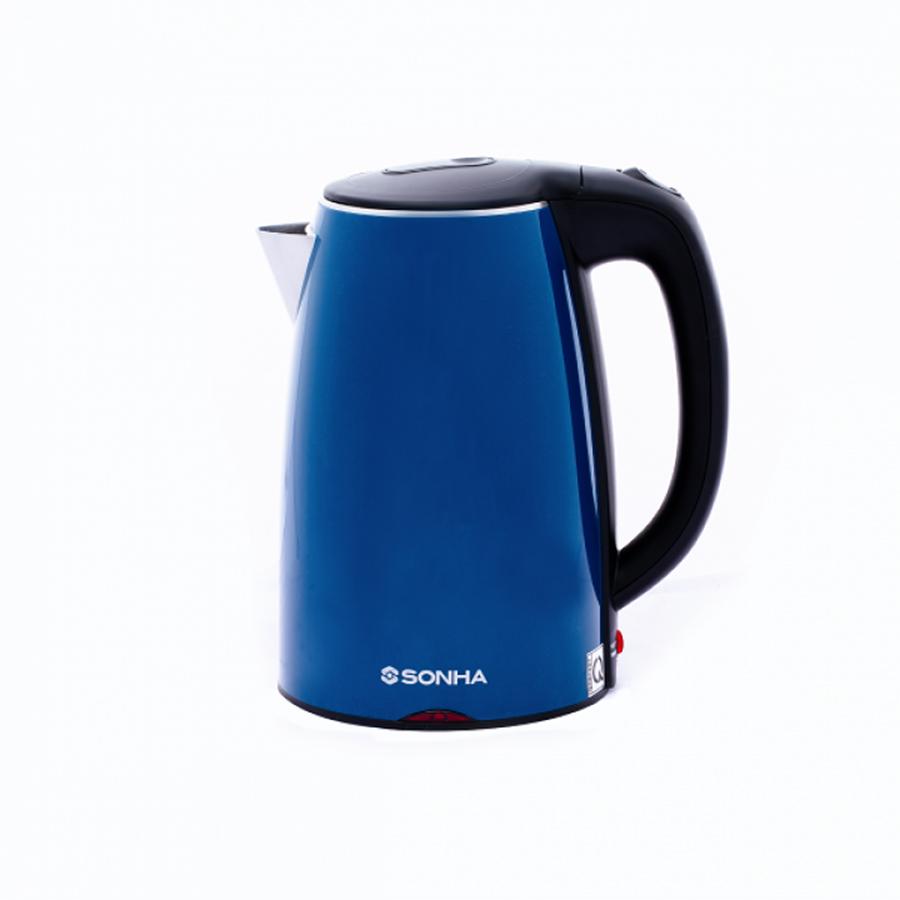 Ấm siêu tốc sơn hà shk-1131 chất liệu inox sus 304, dung tích 1.7l, công suất 1800w, bảo hành 12 tháng