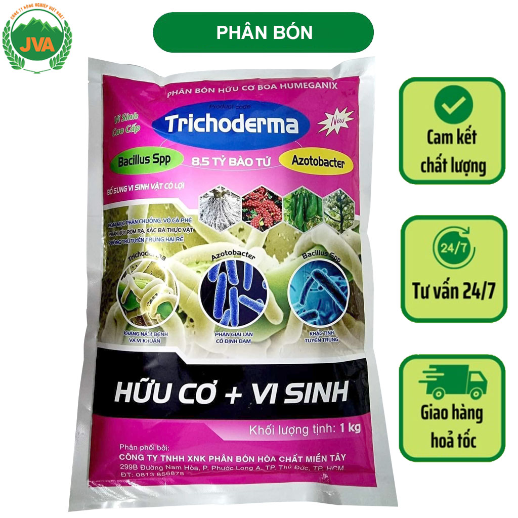 Phân bón hữu cơ Trichoderma 1KG kháng bệnh hấp thụ cho cây JVA25 VietNhat