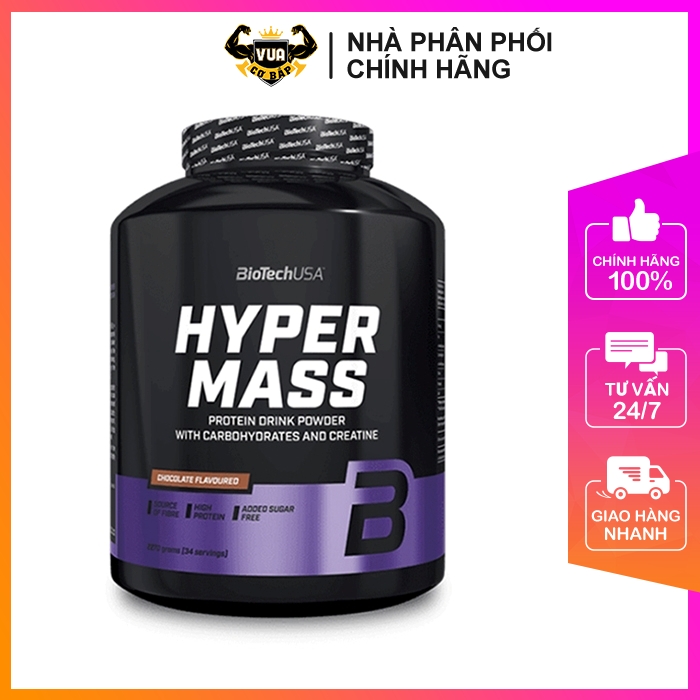 Sữa tăng cân hyper mass biotechusa hộp 4kg