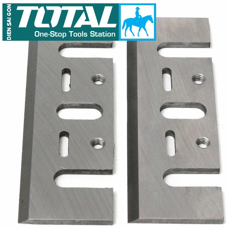 Bộ 2 lưỡi bào 8f dài 82mm dầy 3mm hss total tac618202