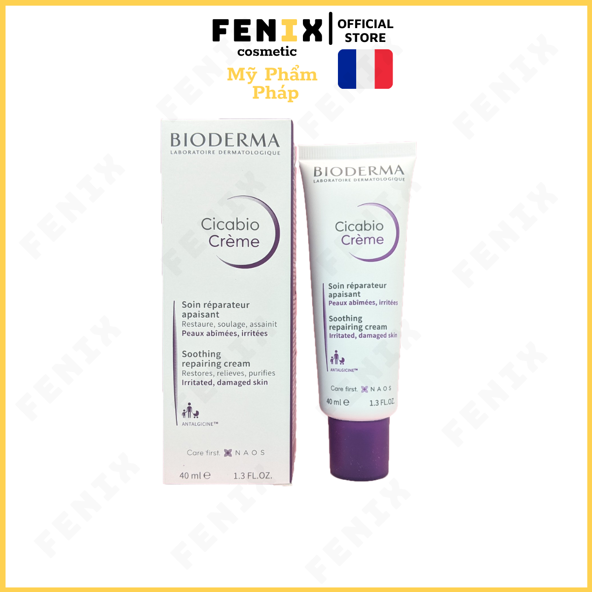 Bioderma Cicabio Cream 40ml ( Pháp )- Kem Dưỡng phục hồi làn Da bị tổn thương