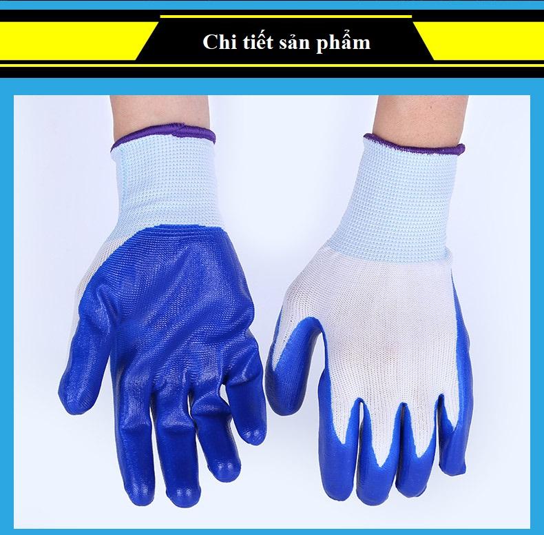 [HCM]Găng tay bảo hộ lao động bao tay vải bảo hộ an toàn lao động chống cắt cách điện sợi dài 24cm_C108-BTAT