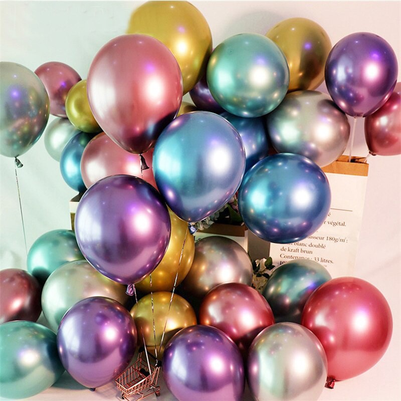 Set 10 bóng chrom siêu nhũ sang chảnh