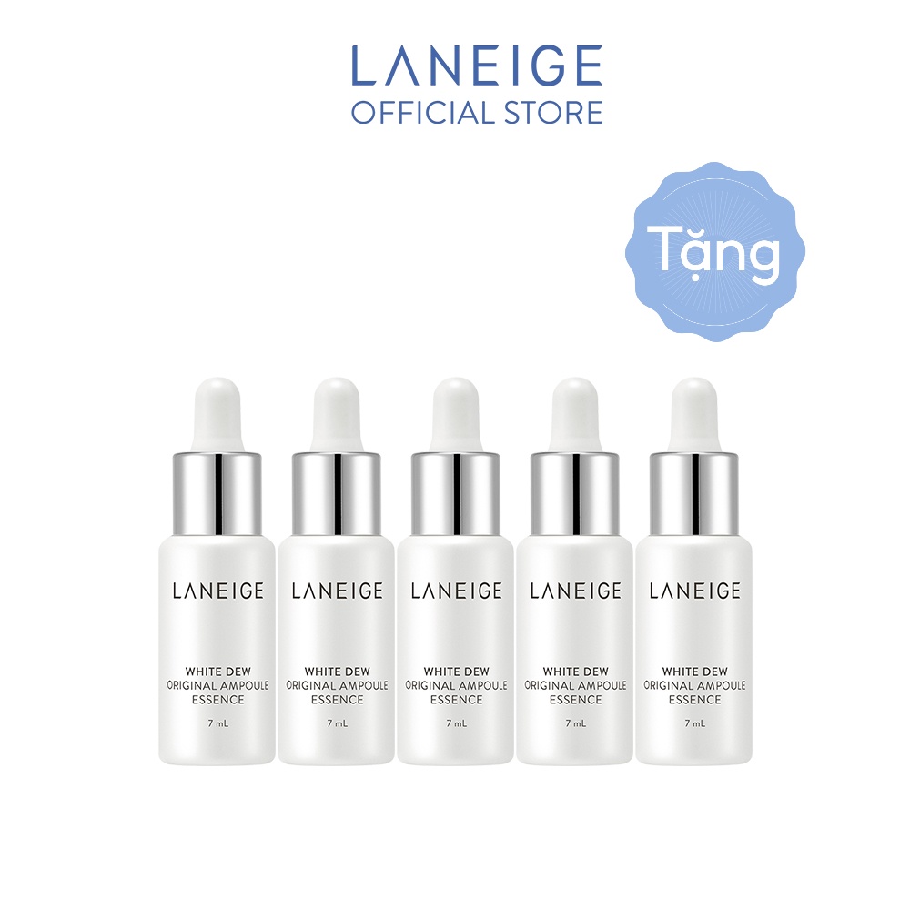 Bộ 5 Tinh chất dưỡng trắng da Laneige White Dew Original Ampoule Essence 7mlx5