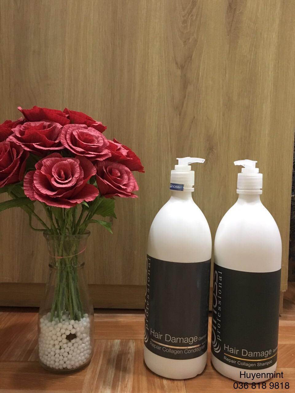 Dầu Gội Collagen Đặc Trị Tóc Hư Tổn Binoss Professional Repair Collagen Shampoo