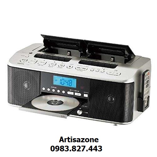 Đài Radio, CD, Cassette 2 cửa băng Toshiba TY - CDW99 - Hàng sản xuất cho thị trường nội địa Nhật chạy điện 100V
