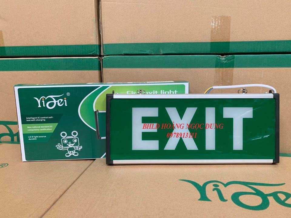 Đèn Exit thoát hiểm 2 mặt , Đèn chỉ dẫn lối thoát PCCC.