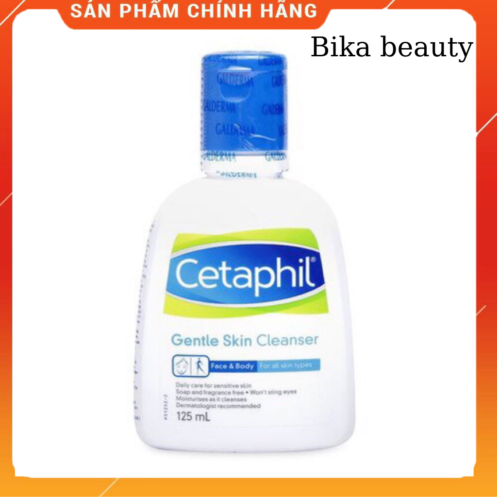 Bika beauty chính hãng - Sửa rửa mặt làm dịu nhẹ da cetaphil 125ml