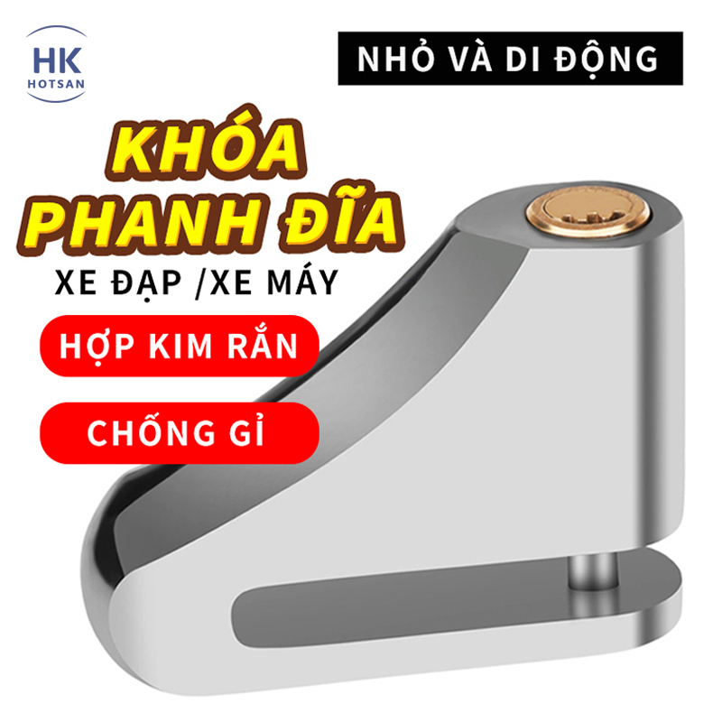Khoá phanh đĩa xe máy Khóa chống trộm xe đạp khóa xe máy khóa chống trộm phanh đĩa khóa phụ kiện xe đạp